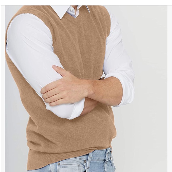 STATE CASHMERE Classic Sleeveless Sweater Vest 100% Pure Cashmere V-Neck XL - Picture 4 of 12